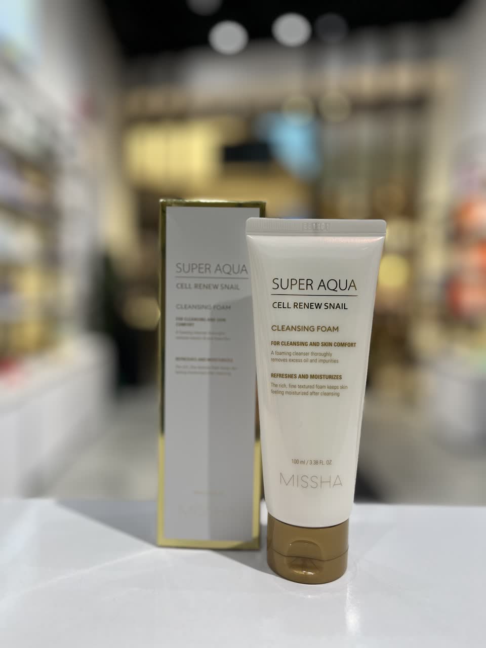 ms-044 فوم شستشوی صورت حلزون Super Aqua Cell Renew حجم ۱۰۰ میلیلیتر - تصویر 1